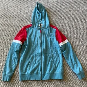 Kids Blue and Red Hoodie mini boden 13/14